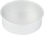 Restaurantware-Met Lux 9 x 3 Inch Straight-Sided Baking Tins, 12 Round Cake Pans - Oven-Ready, Freezable, Anodized Aluminum Round Baking Pans, Greaseproof, For Layer Birthday Cakes