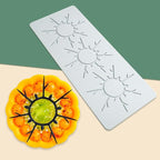 Hollow Leaf Silicone Mold Chocolate Candy 3D Hollow Leaf Candy Mold Food Cooking Meals Decorations Fondant Mold Polymer Clay Molds (Sun S_10.08x4.12x0.12inch)