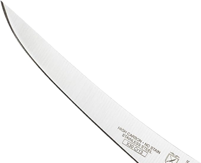 Mercer Culinary Millennia Color Handle Cutlery 6" Curved Boning Knife Brown