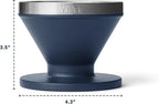 YETI Pour Over Coffee Maker Accessory Ramblers, Designed for Perfect Coffee Extraction Anywhere, Stainless Steel, fits any V60 Filter, White