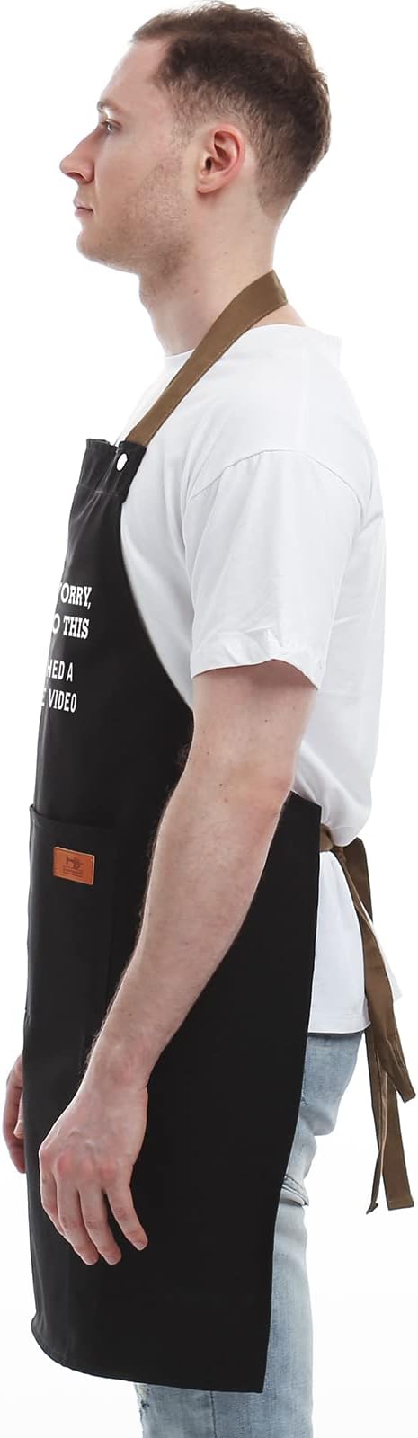 REHAVE Funny Gift for Men, Women, Dad, Anniversary, Christmas Gifts for Husband, Boyfriend, Brother, Uncle, Unique Birthday Grilling Gift, Father's Day Gifts from Daughter Son – BBQ Cooking Chef Apron