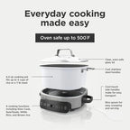 Multi-Cooker Ninja Foodi MC1100, Everyday Possible Cooker 6.5-Qt, 6-in-1 with Slow Cook, Slow Cooker, Sear/Sauté, Keep Warm, Rice and Pasta Functions, Compact Design, White, 6.5QT