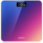 RENPHO Digital Bathroom Scale, Highly Accurate Body Weight Scale with Lighted LED Display Core 1S(10.24"/260mm, Gradient)