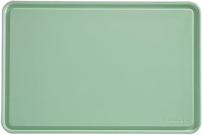 KitchenAid Classic Plastic Cutting Board with Perimeter Trench and Non Slip Edges, Dishwasher Safe, 12 inch x 18 inch, Green