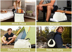 Travel Laundry Bag, Pump Free Vacuum Storage Bag Reusable Compression Dirty Clothes Travel Bag Waterproof Wet Dry Bags Large Capacity Space Saver Bags Camp Clothes Organizer (1 Pcs)(White, L)