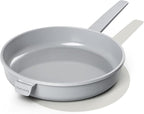 COOKLOVER Nonstick Ceramic Fry Pan, Non-Toxic, PTFE&PFOA Free, Induction Compatible Egg Skillet Frying Pan with Heat Resistant Handle, 11 Inch – Gray