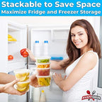 Deli-Grade BPA-Free 8oz Plastic Containers with Lids 48ct. Leakproof Microwavable Portion Container for To-Go Orders, Food Prep and Storage. Reusable Takeout Cups for Restaurant, Cafe and Catering.