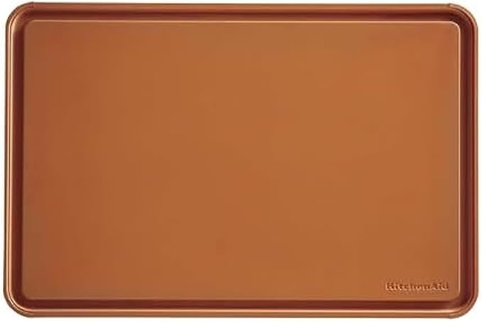 KitchenAid Classic Plastic Cutting Board with Perimeter Trench and Non Slip Edges, Dishwasher Safe, 12 x 18 inch, Scorched Orange