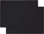 Gartful Extra Large Silicone Mats for Countertop, 28" by 20" Multipurpose Mat, Counter Table Protector, Desk Saver Pad, Placemat Nonstick Nonskid Heat-Resistant Pad, Black, 2PCS
