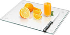 Tempered Glass Cutting Board for Kitchen, Clear Glass Board for Countertop, Heat Resistant, with Non-Slip Feet, 12x16" 1Pcs