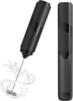 Milk Frother Handheld with Cover, Battery-Operated Electric Foam Maker Frother Wand, Whisk Drink Mixer & Foamer for Coffee, Latte, Matcha, Hot Chocolate