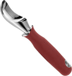 Beneno Heavy Duty Ice Cream Scoop - Upgraded Anti-Fracture Design, Comfortable Grip Long Handle, Effortless Scooping & Dishwasher Safe, Red
