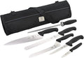 Mercer Culinary Millennia 7-Piece Knife Roll Set,Black