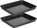 11 Inch Baking Sheets Pan Nonstick Set of 2, Walooza 1-inch Deep Baking Trays, 11X9 Inch Cookie Sheet Replacement Toaster Oven Tray, Non Toxic & Heavy Duty & Easy Clean