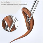 2 Piece Stainless Steel Crab Tong Eel Clamp Tong for Reptile Feeding Snake Charcoal Trash Pick - Up Seafood Picking for Low Tide