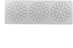 3D Hollow Leaf Fondant Lace Mold Multi Leaves Flower Candy Mold Chocolate Sugar Craft Cake Decoration Cupcake Top (D Bubble Circle_11.28 * 4 * 0.12inch)