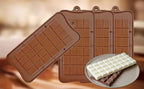 Silicone Break-Apart Chocolate, Food Grade Non-Stick Protein and Energy Bar Mold (Chocolate Bar Mold Set of 3) (3)