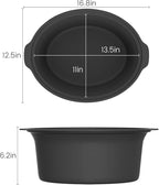 HOMECOOKIN Slow Cooker, Extra Large 10 Quart Digital Programmable Slow Cookers with Timer, Dishwasher Safe Glass Lid & Crock, Kitchen Appliance for Families and Gatherings, Brown