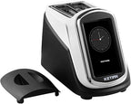 2 Slice Touchscreen Toaster,2 Wide Slots,Smart Bread Toaster for Bagel English Muffins Toast Pastry Waffles Bread, Customize Toasting Time,Have a Quick Look,120V 1400W
