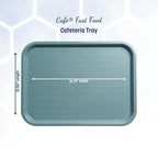 Carlisle FoodService Products Cafe Plastic Fast Food Tray, 12" x 16", Slate, (Pack of 24)