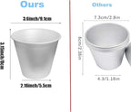 FRIGIIRE 6 Pcs Nonstick Individual Tumblers Popovers Chocolate Molten Pudding Cups Raspberry Mold,3.15 inch Height