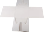 Cakebon Cake Boxes with Boards - 8 Inch Round Cake Drum White (1-pack) - Box With Window for Birthdays, Weddings and Parties