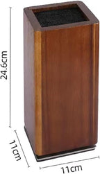 Resafy Magnetic Knife Wooden Block 360 Rotatable Knife Holder Rack Magnetic Stands with Strong Enhanced Magnets Kinves Strip