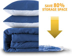 Vacuum Storage Bags 8 Medium, Space Saver Sealer Bags, Plastic Packaging Bags,Airtight Compression Bags for Clothes, Pillows, Comforters, Blankets, Bedding