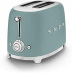 SMEG 2 Slice Toaster with 6 Presets and Defrost Function and Removable Crumb Tray (Jade)