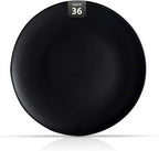 Stoneware Coupe Commercial Grade Dinnerware, Matte Black Plate 7.25", Case of 36