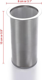 MODERNJOE'S Premium Infuser Cold Brew Coffee Maker for 1 Quart Wide Mouth Mason Jars. Cold Brew Coffee Filter. Iced Coffee and Tea. Heavy Duty Gauge 100 Micron Mesh 304 Stainless Steel
