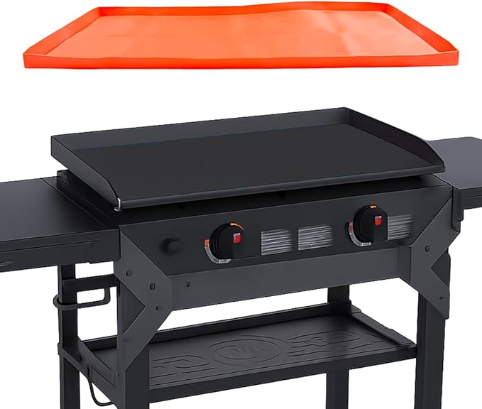 Silicone Grill Cover Mat | Heat-Resistant, Non-Stick, BPA-Free | Silicone Cover for Blackstone Griddle, Protects Grates, Easy to Clean, Fits Most Grills, Reusable BBQ Mat - 36 Inch