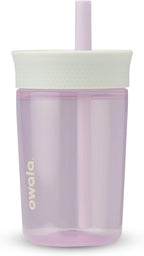 Owala Kids Insulation BPA-Free Plastic Tumbler with Spill Resistant Flexible Straw, Easy to Clean, Kids Water Bottle, Great for Travel, Dishwasher Safe, 15 Oz, Mint and Pink, (Unicorn)