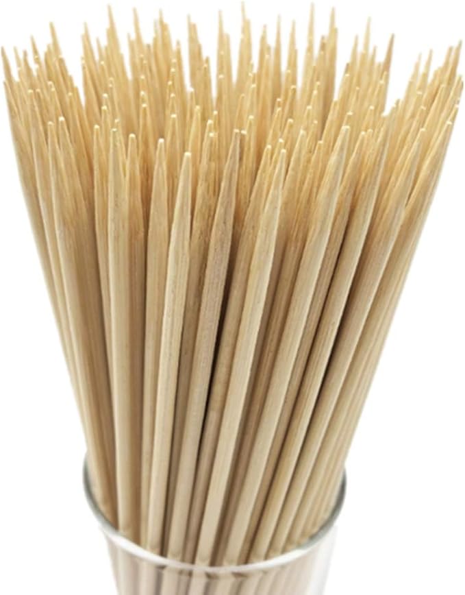 HOPELF 2400 Count Bamboo Toothpicks Skewers For Appetizer,Olive,Barbecue,Fruit,Cocktail,Teeth Cleaning,Double-Points Wooden Toothpick.