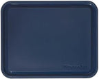 KitchenAid Classic Plastic Cutting Board with Perimeter Trench and Non Slip Edges, Dishwasher Safe, 8 x 10 inch, Ink Blue