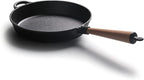 LI-GELISI Pre-Seasoned Cast Iron Round Griddle, 9.4 Inch, Oven Safe, Non-Stick, Heavy Duty, Easy Clean
