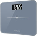 Ultra-Wide NUTRI FIT Bathroom Scale Digital High Accuracy Body Weight Scanner with Easy-to-Read Backlit LCD, 400 Pounds Ultimate Grey