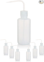 6pcs of Economy Wash Bottles, Vol.500ml (17oz), Narrow-Mouth, Self-Venting Safety Wash Bottles, LDPE Material,IN-WBN500