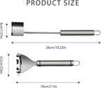 2 Pack Corn Peeler, Stainless Steel Stripper Tool Set, Cob Kernel Remover For Salads/Pizza/Bbq, Easy to Clean