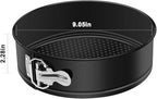 MASSUGAR 9 Inch Springform Pan Nonstick - Cheesecake Pan with Removable Bottom/Leakproof - Round Cake Pan with 50 Pcs Parchment Paper Liners - Fits 6 Qt 8 Qt Pressure Cooker