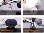 Aluminum Explosion-Proof Pressure Cooker- 7L~15L Capacity- Silver (11L)