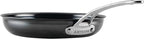 Anolon Everlast N2 Carbon Steel Frying Pan/Skillet with Helper Handle, Compatible with All Cooktops, Metal Utensil Safe, 10 Inch Open Fry Pan - Black