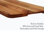 Vesta Homes Wooden Cutting Board for Kitchen/Chopping, Serving Board, Platter for Vegetables, Fruits, Cheese and Charcuterie | Natural Acacia Wood |15 * 10 Inches | Handcrafted in India