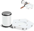 White Rolling Knife Sharpener, Professional Rolling Knife Sharpener Kit with 5 Magnetic Angle Offer 12/15/18/20/22° for Kitchen Knives (SET-A)