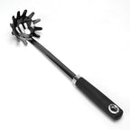 Stainless Steel Spaghetti Spoon - 12.6 Inch Pasta Spoon with Comfortable Grip Design -Metal Pasta Fork Pasta Server - Kitchen Gadgets Pasta Ladle Kitchen Tools