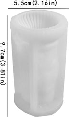 Silicone Jesus Nativity Scene Pillar Mold - Wave Candle Silicone Resin Casting Molds for Candle & Resin & Soap Craft Supplies