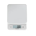 Taylor Glass Top Food Scale with Touch Controls, 11 lb Capacity, Sleek Silver Design, Accurate and Easy-to-Use Scale for Cooking and Baking