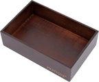 Bamboo Drawer Organizer - Kitchen Utensil Organizer Silverware Tray Cutlery Holder，Office Desk Supplies and Accessories,8.9 * 5.9 * 2.6,Nut-brown