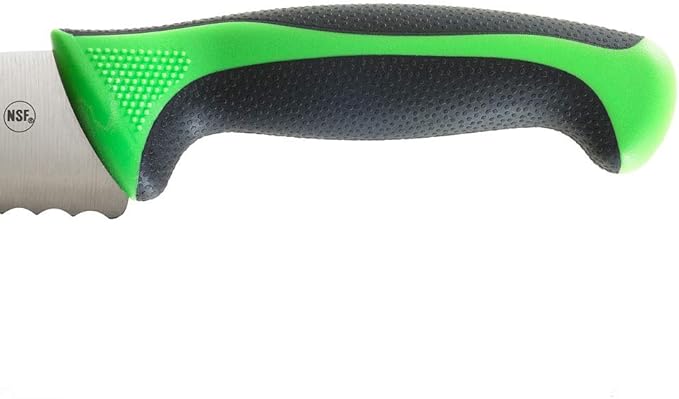 Mercer Culinary Millennia Colors Bread Knife, 10-Inch Wavy Edge Wide, Green