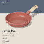 COOKLOVER Nonstick Frying Pan 100% PFOA Free Cookware Induction Skillet Stir Fry Pan (Coral, 7.9 inch)